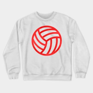 Volleyball Red Crewneck Sweatshirt